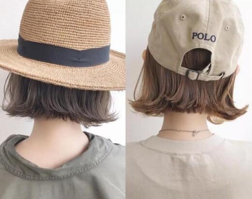 Short hair also need a hat to match, summer is suitable to wear hat short hair get